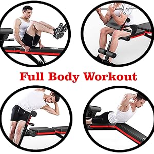 workout bench full body workout sit up arm side waist dumbbell