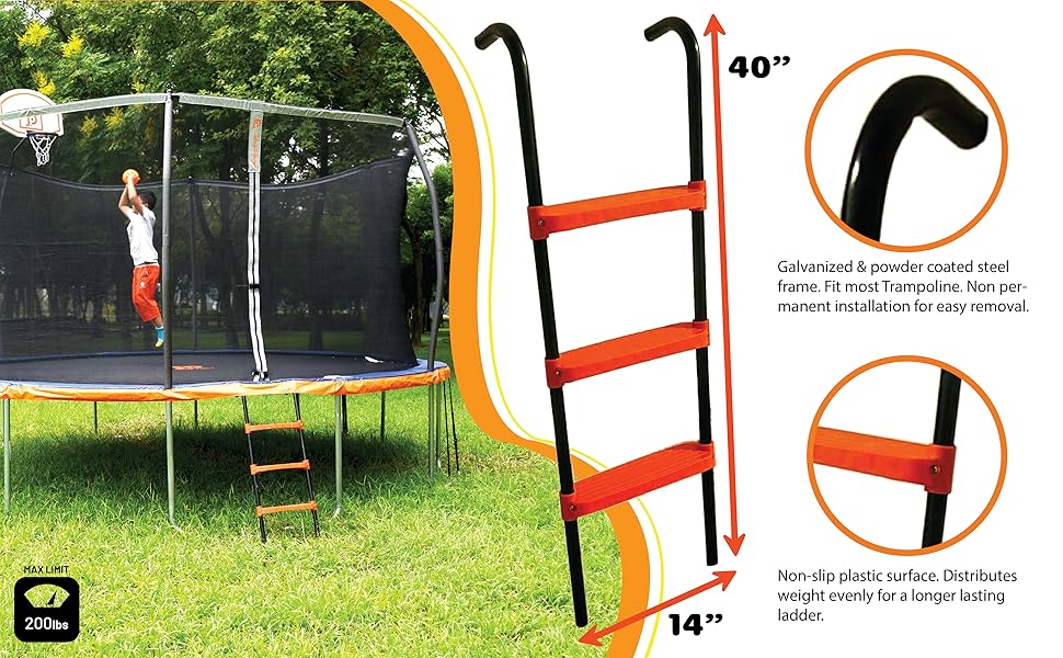 Trampoline ladder 