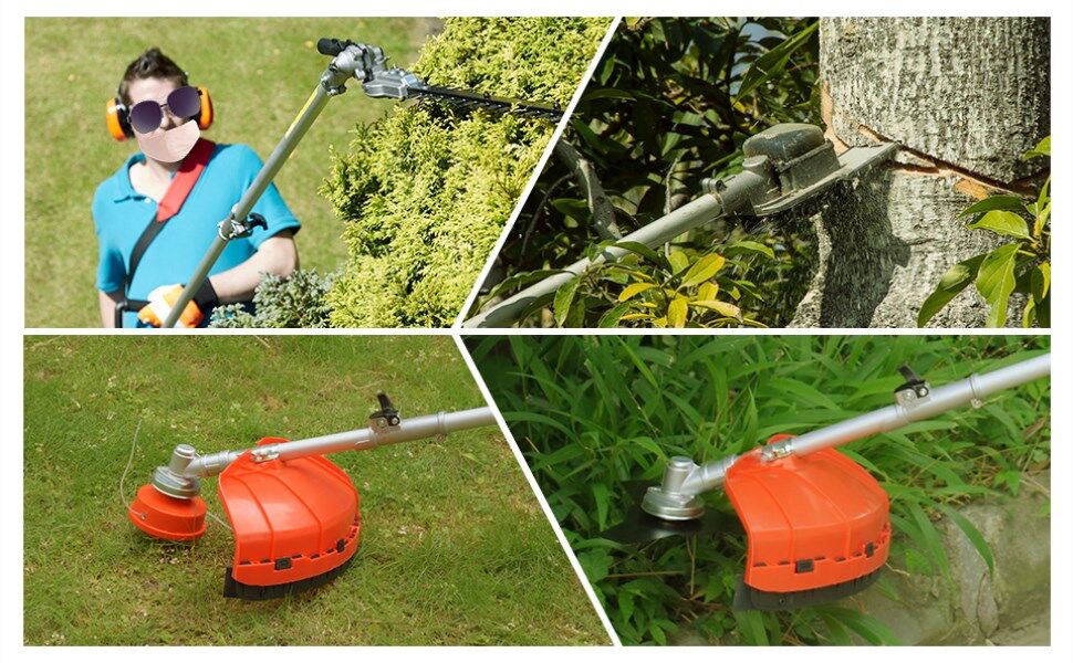 EZCHEER Extendable 42.7CC 4 in 1 Multi Tool Dual Line Gas