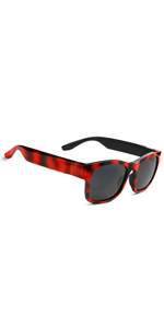 Camouflage red-black lenses