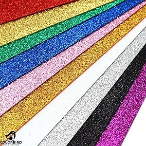 団扇屋さん　団扇素材　グリッターシート裏面厚紙　30×30cm 21 グリッターシート 裏面厚紙 30×30cm 選べる23色 | シェリーカラット