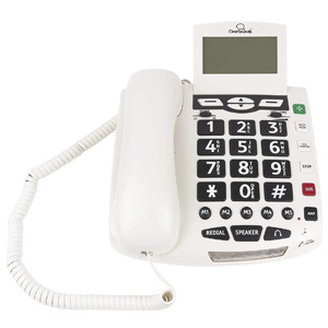 ClearSounds CSC600ER Amplified Corded Phone with Wireless SOS Alarm Pendant