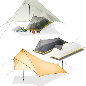 Amazon | ポールテント 登山用 テント 両面シリコーン 引き裂き