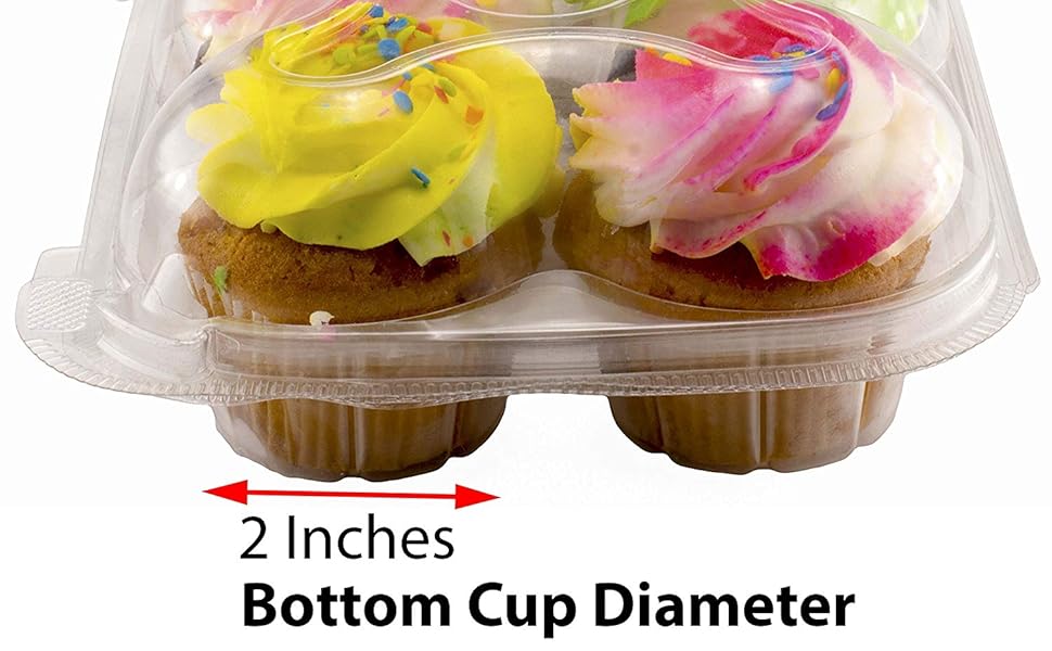 Katgely Cupcake Boxes Cupcake Containers 6 Pack Cupcake, Set of 12 Home & Kitchen