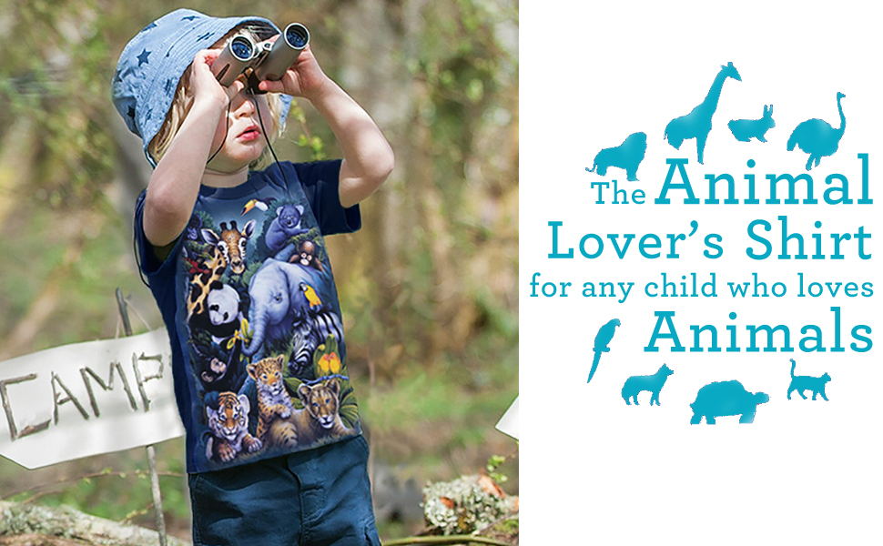 animal lover's shirt for toddler boys girls