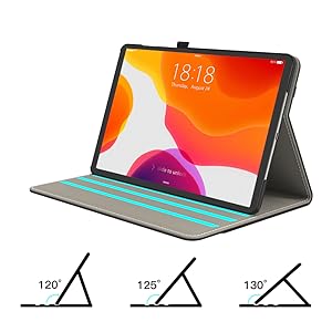 3 Adjustable Viewing Angles of ipad case 9th generation/ipad case 8th generation/ipad case 7th gen