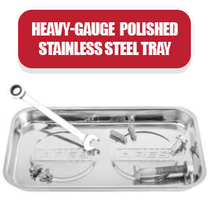 Large Magnetic Part Tray holds Screws, Sockets, Bolts, Pins, and Tools Super Strong 4 lb Magnets