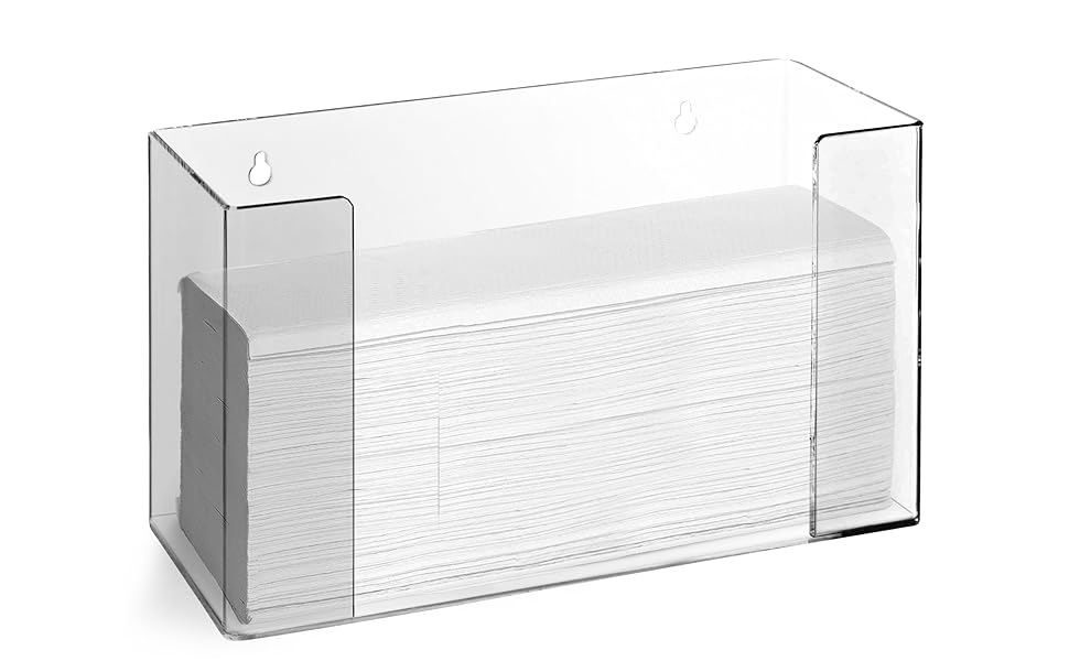 Stock Your Home Acrylic Paper Towel Dispenser Folded