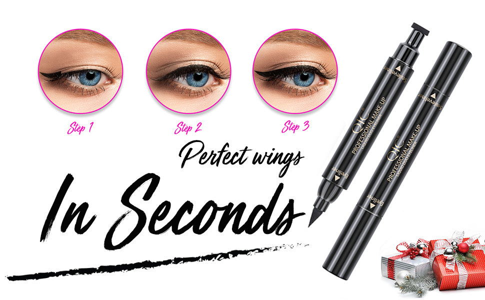Winged Eyeliner Stamp, FITDON Wing Liquid Eye liner Pen, Waterproof