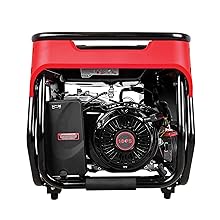 Generatore a benzina trasportabile 7 kW con ruote.