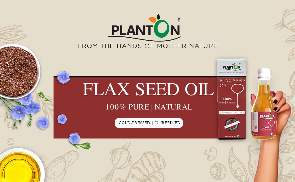 Planton Extra Virgin Flax Seed Oil, 220ml High in Omega3,6,9 Flaxseed