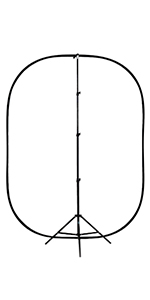 white pop out backdrop