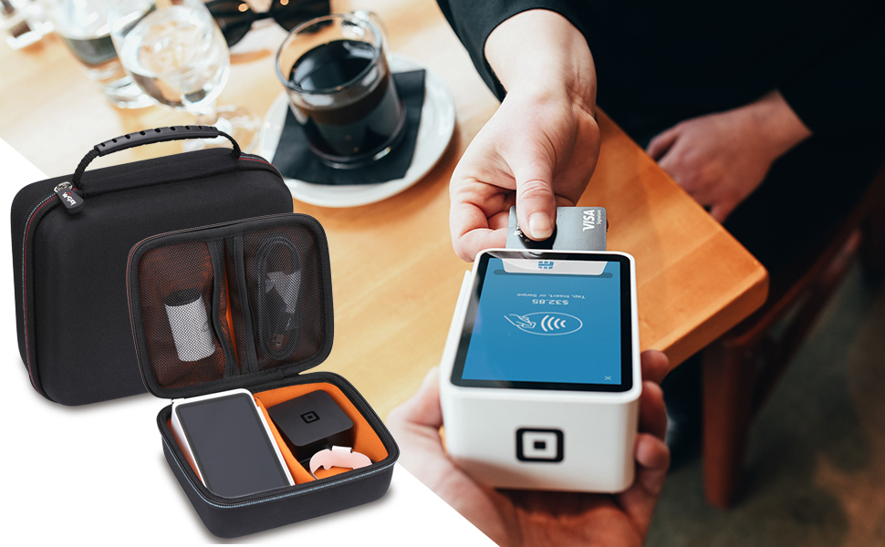 Mchoi Hard Case for Square Terminal & Printer Paper, Travel Carrying Bag