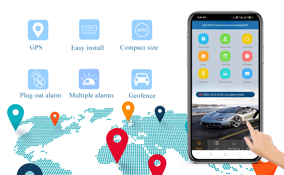 OBD2 GPS Car Tracking device