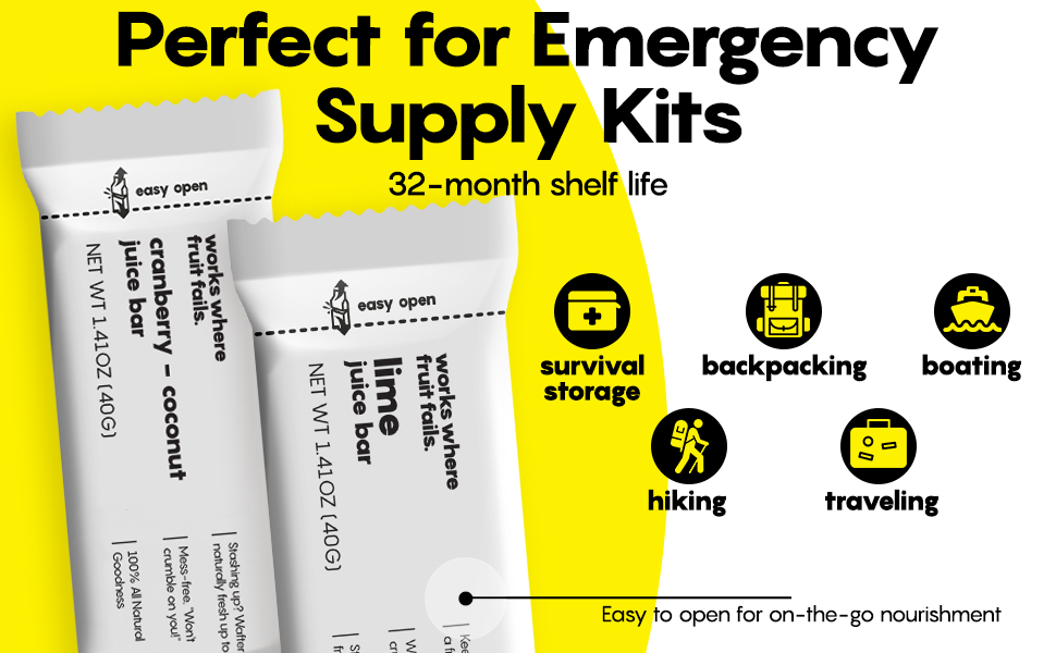 Meal replacement emergency food gluten free bars disaster preparedness meal vegan shelf life snacks