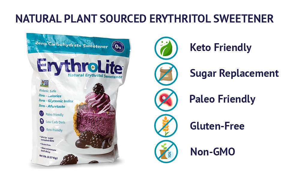 Erythrolite Erythritol Sugar Substitute Natural and