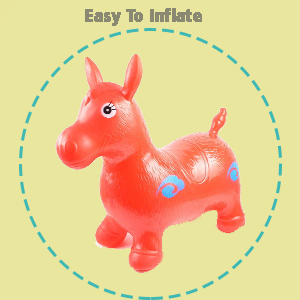 Musical Inflatable Jumping Animals For Kids With Light Music Cow , Horse , Deer 7 Kjk