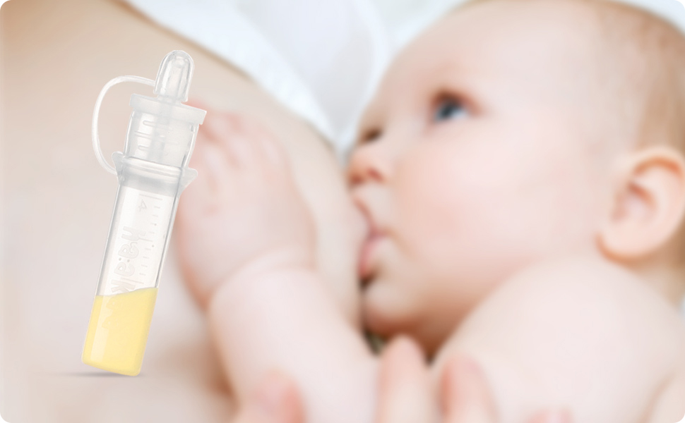 Haakaa Silicone Colostrum Collector with Storage Case Set, Included 1 pc Reusable Cotton Wipe