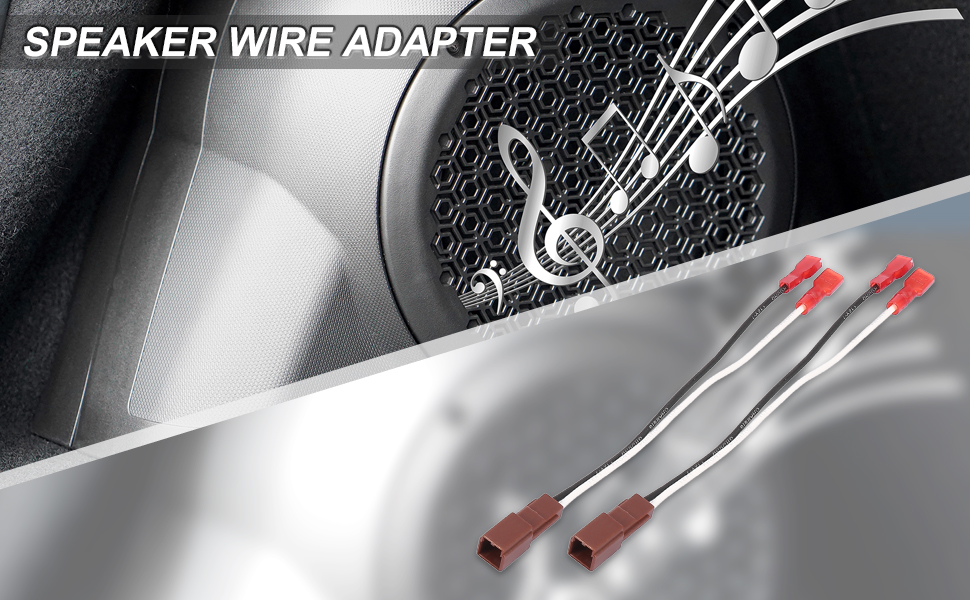 X AUTOHAUX 2pcs Car Speaker Connector Harness Wiring