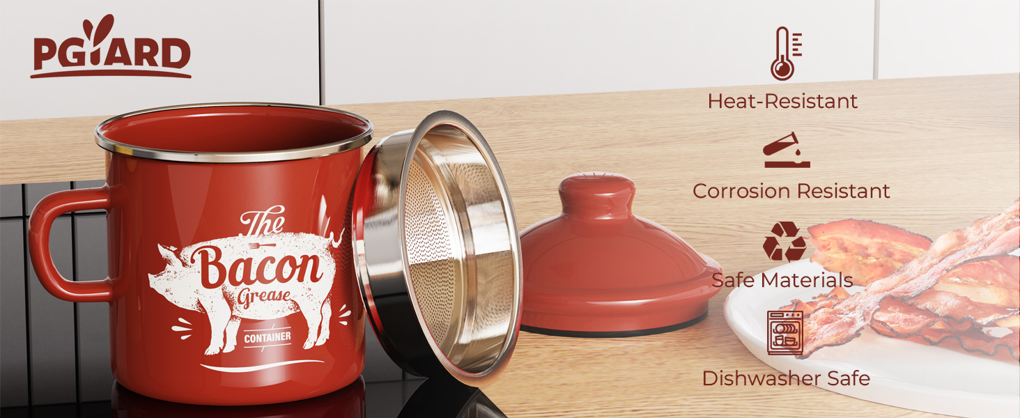 Mini contenedor de grasa de tocino