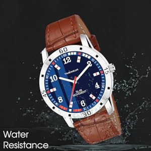 TIMEWEAR Analog Blue Number Dial Genuine Leather Strap Watch SPN-FOR1P Prime Day Submission