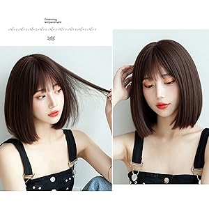 フルウィッグ ウィッグ スイートショートボブ フルウィッグボブショート パッツン ストレート セミロング ショート ボブ フルウィッグ カツラ ボブショート パッツン