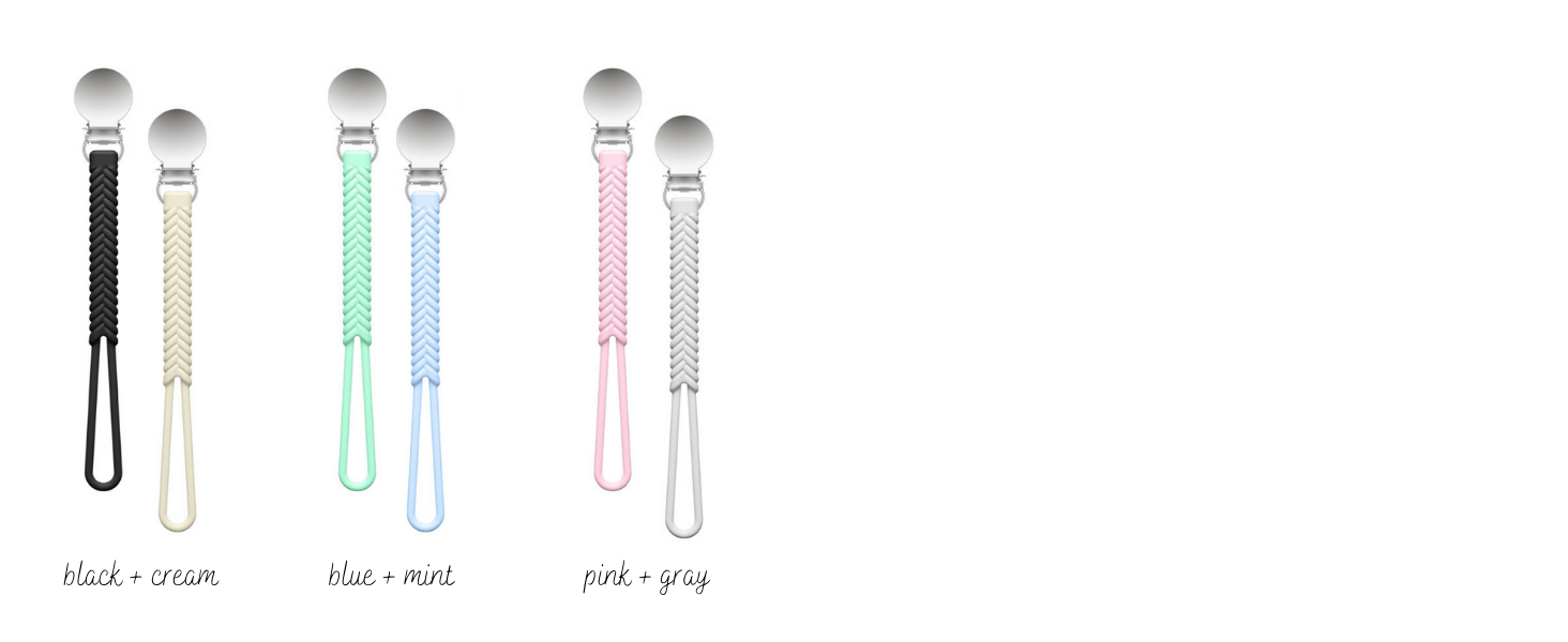 silicone paci clips