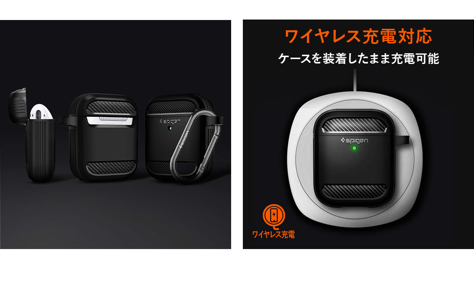 Apple AirPods 第二世代ワイヤレス充電 ＊spigenケース付き 41Rvj2djONL.jpg