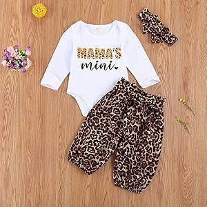 baby girl clothes baby girl romper leopard pant