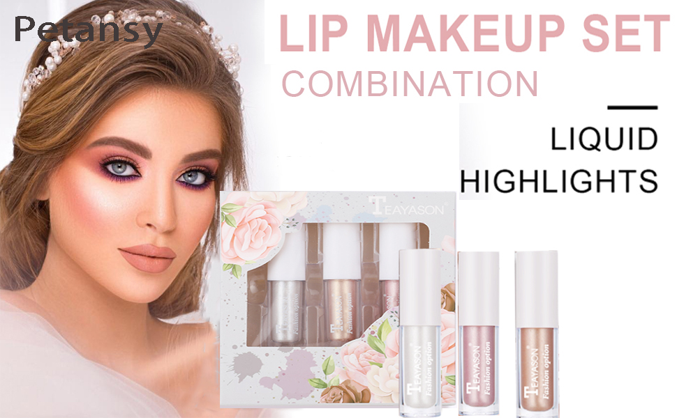 lip gloss Liquid lipstick Liquid Highlighter Stick Set lipstick for women lipstick long lasting 