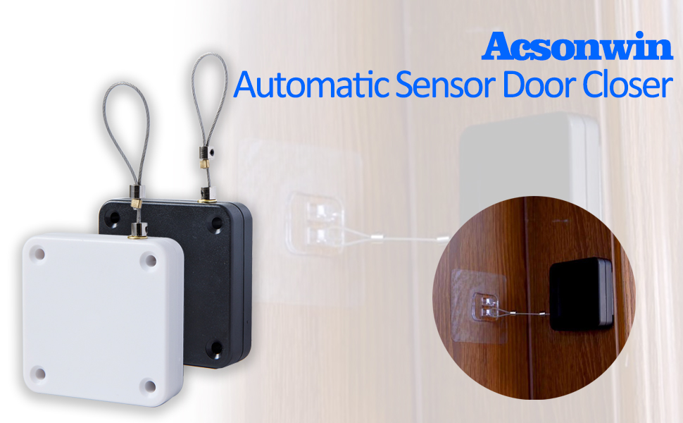 PunchFree Automatic Sensor Door Closer, Multifunctional Door Closer