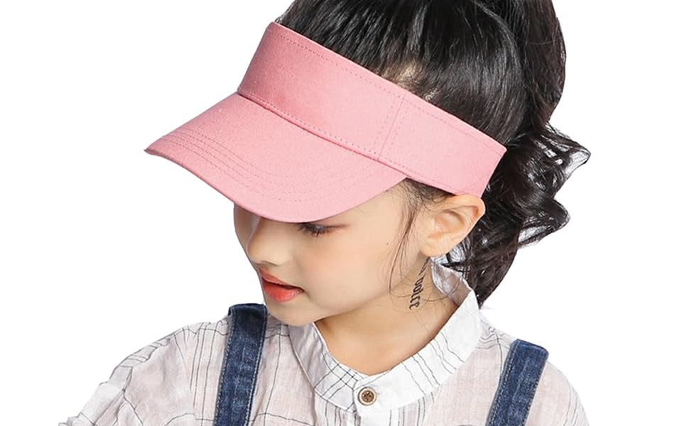 kids sun visor pink