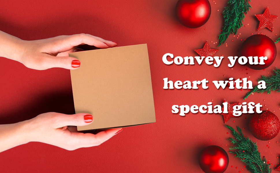 Switory 25pc Present Boxes with Lids, 20x20x10cm, Kraft Paper Gift Boxes for Crafting, Cupcake