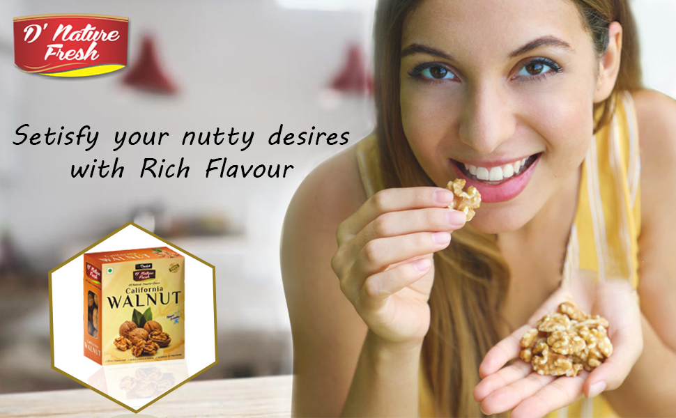 D'nature Fresh California Walnuts Kernels, 200 g Amazon.in Grocery