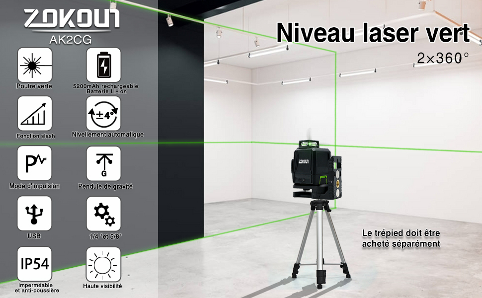 Niveau laser GF011G-Green