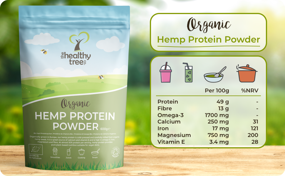 Hemp Protein Powder Nutrition 600g
