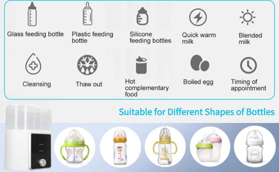 Fitconn 2 in 1 Baby Bottle Warmer & Sterilizer 3 2