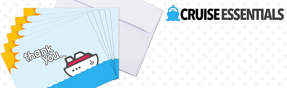 Cruise Essentials Must Haves Thank You Cards