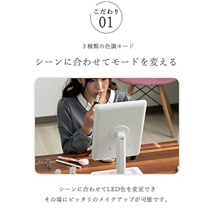 ３種類の色調モード