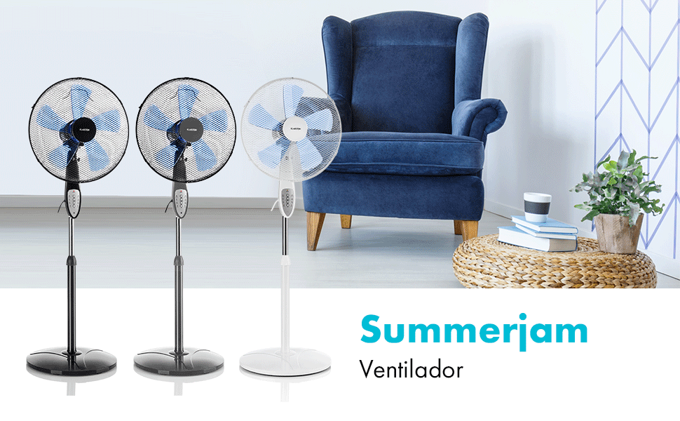 Klarstein Summerjam 2020 Edition - Ventilador Vertical, 69,18m³ ...