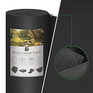 WOLTU Barriere Di Tessuto Per Erbacce. Telo Anti Erbacce Per Orto. Giardino. Aiuole 1x10m 18 123