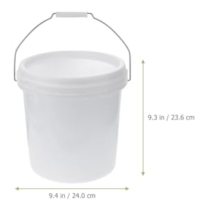 Amazon｜Healvian 塗料 バケツ 蓋付き 2 ガロン 白