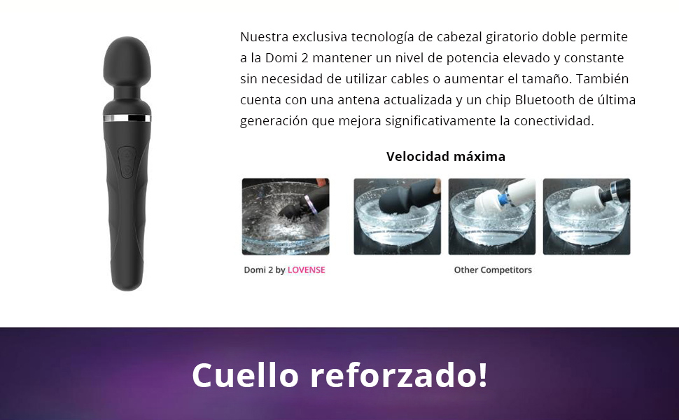 LOVENSE Domi 2 Masajeador de Varita con Control Remoto App ...