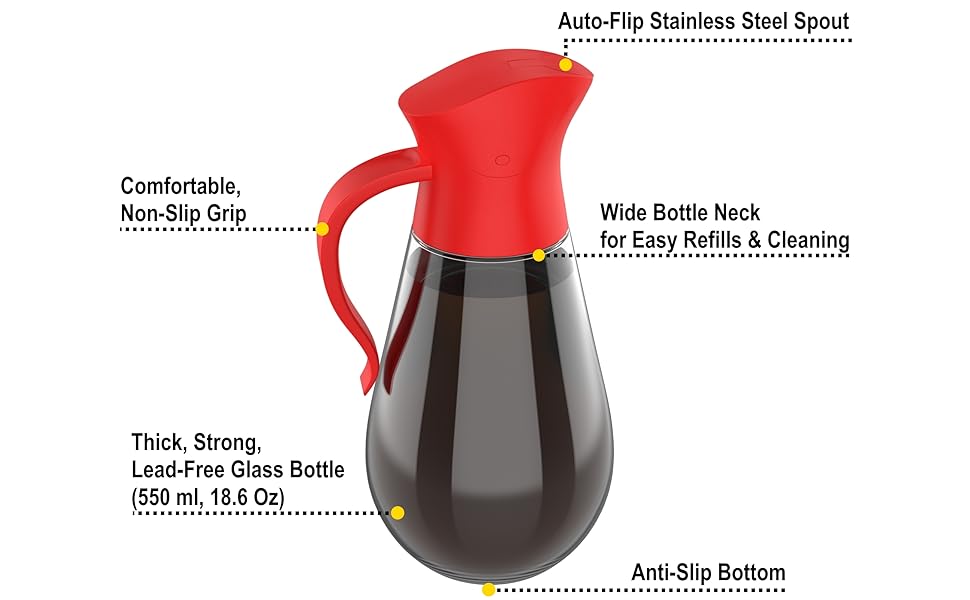 Brieftons Oil & Vinegar Dispensers - Features