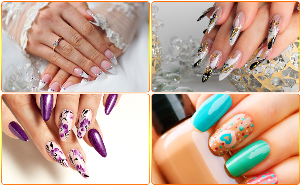 BQTQ nail art kit is practical and convenient, which can meet your various of nail art needs