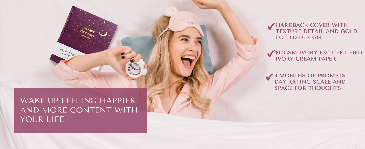 Sweet Dreams Pocket Size Wellness and Mindfulness Journal - 5-Minute Mental Health Journal for Night Reflection, Wellbeing Tools for Self-Care - Navy Blue 16 plan journalling beautiful agenda Lovendu motivation well being journaling memory worry