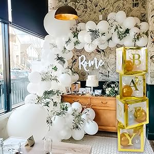 Amazon Com Pcs Gold Neutral Baby Shower Decorations For Boy Or Girl Jumbo Transparent Baby Block Balloon Boxes Baby A Z Letters Dyi Gold White Pink Blue Balloons Gender Amazon Com Pcs Gold Neutral Baby Shower Decorations For Boy Or Girl Jumbo Transparent Baby Block Balloon Boxes Baby A Z Letters Dyi Gold White Pink Blue Balloons Gender