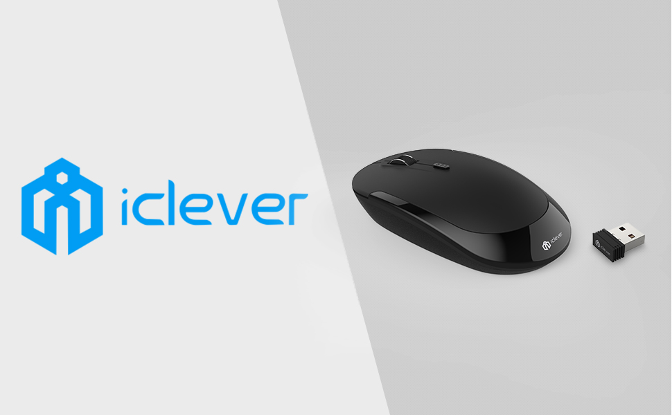 Amazon | iClever マウス 無線 薄い 静音 4鍵 2.4Gワイヤレス
