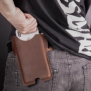 leather pouch phone case