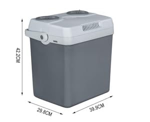 WOLTU Mini Frigo Portatile 22L Per Auto E Ufficio Frigorifero Piccolo Grigio A++ 22 sdf